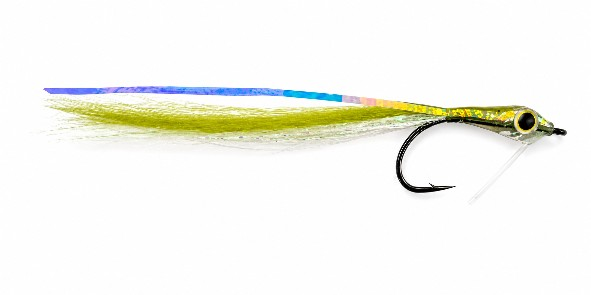 Chartreuse Surf Tear Drop Baitfish Fly
