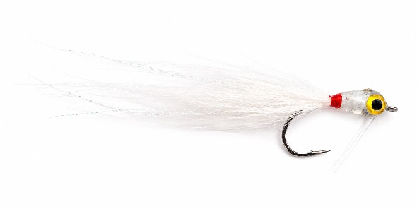 White Surf Tear Drop Baitfish Fly